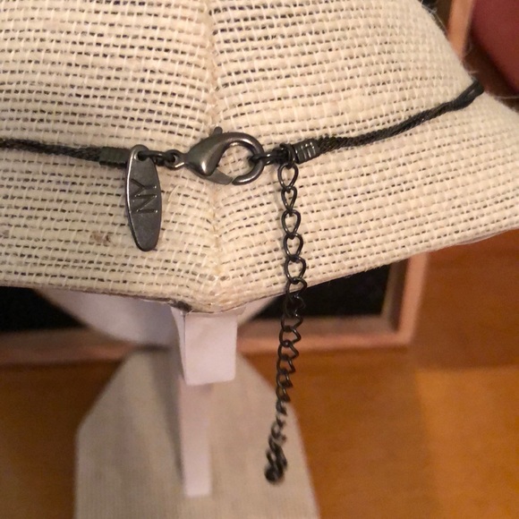 NY&Co Three Tier Silver and Gray Necklace - Picture 3 of 3